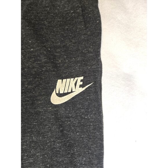 Nike Womens Jogger Pants Gray Drawstring Logo‎ Casual Activewear - Picture 2 of 7
